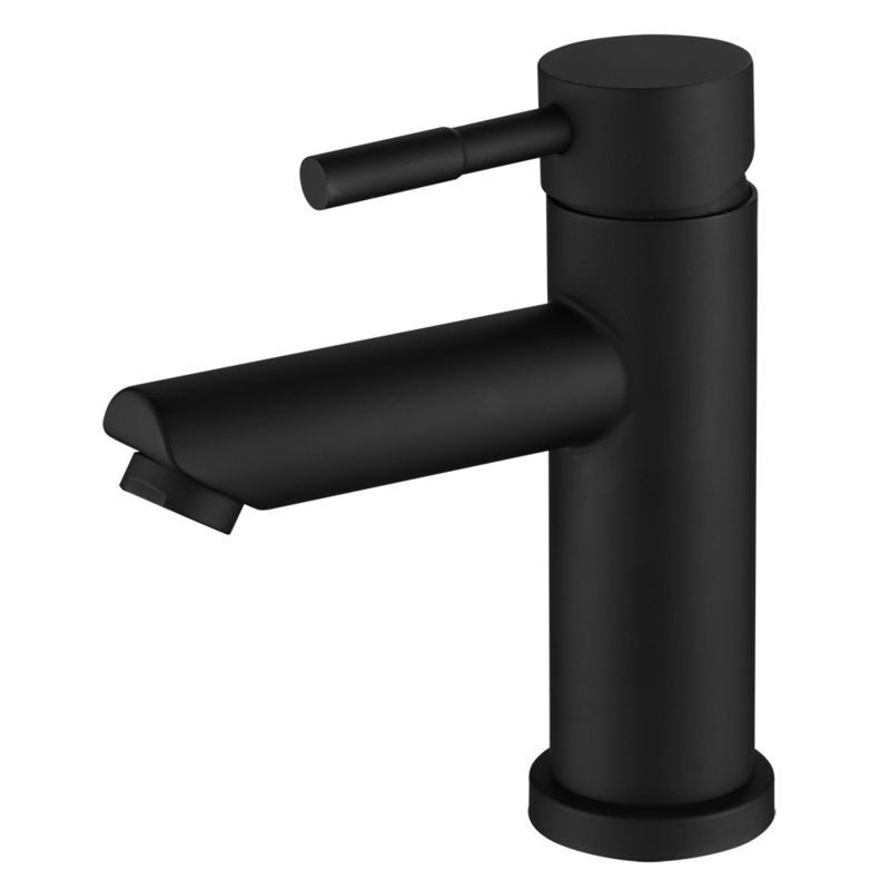 Mélangeur simple de bassin de poignée de trou simple de l'acier inoxydable SUS304 en or de SN de Matte Black Chrome