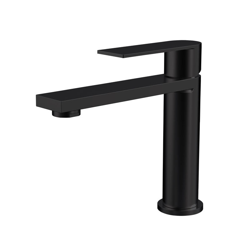 Mélangeur simple de bassin de poignée de trou simple de l'acier inoxydable SUS304 en or de SN de Matte Black Grey