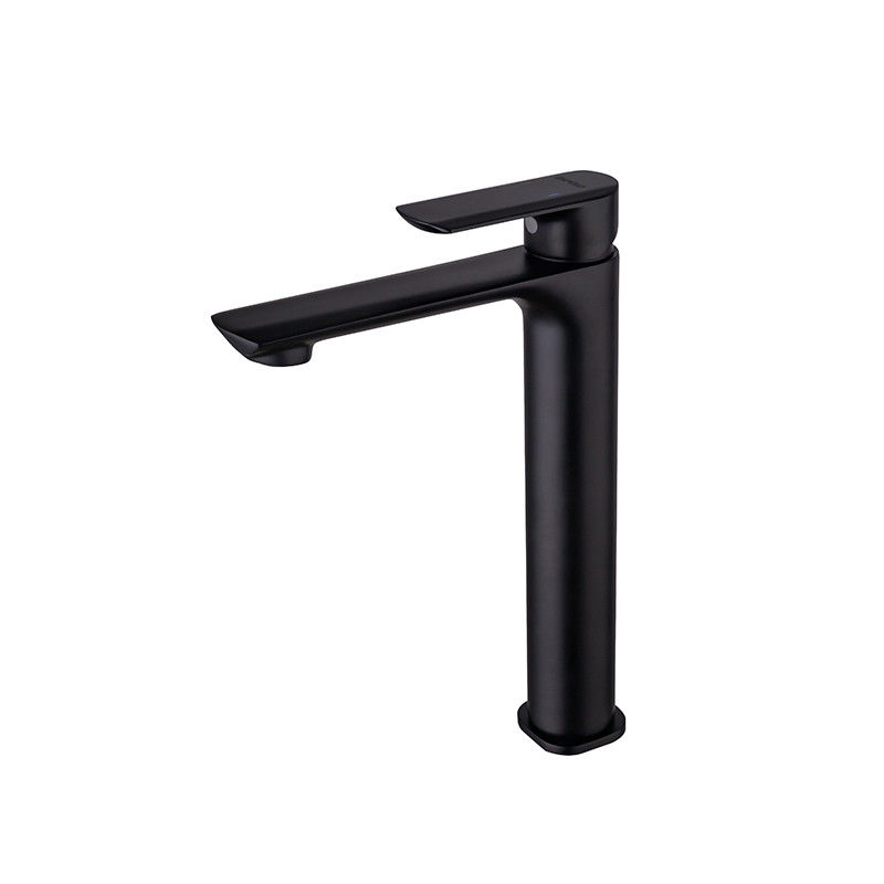 Robinet de mélangeur simple de bassin de poignée de trou simple en laiton de navire dans Chrome Matte Black Grey Gold