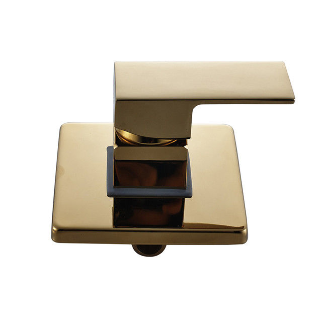 La pression de Chrome Matte Black Square Shower Handle a équilibré 1/2 dans rugueux dans la trousse de réglage de valve
